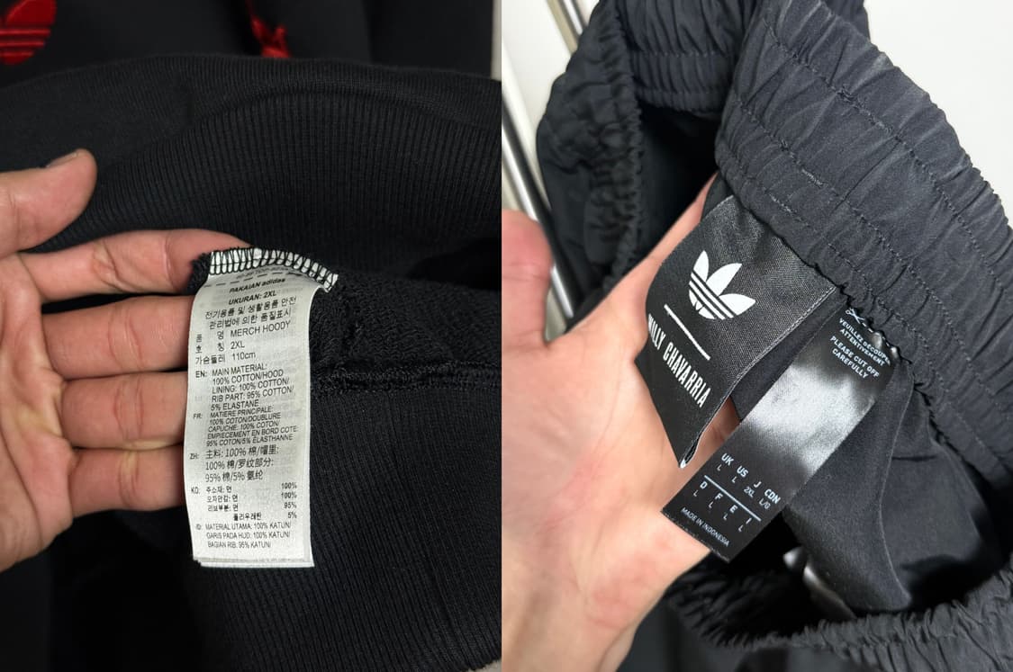 아디다스x윌리차바리아 후드, 롱쇼츠 셋업 2XL, L 상품이미지9