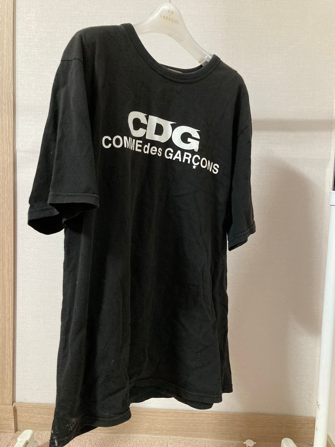 꼼데가르송 CDG logo t-shirt (black) 상품이미지1
