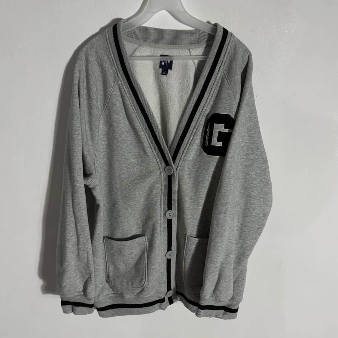 GAP 1969 그레이 기모 가디건 상품이미지1