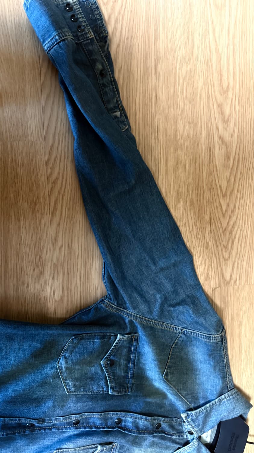 남성 웨스턴 데님 셔츠 - 딥 빈티지 블루 / 597059Y880U425 상품이미지7