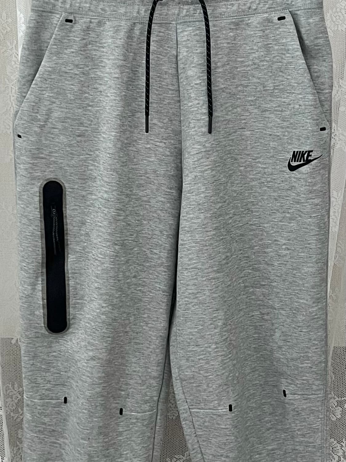 M) 나이키 여성 테크 플리스 조거 팬츠 그레이 상품이미지3