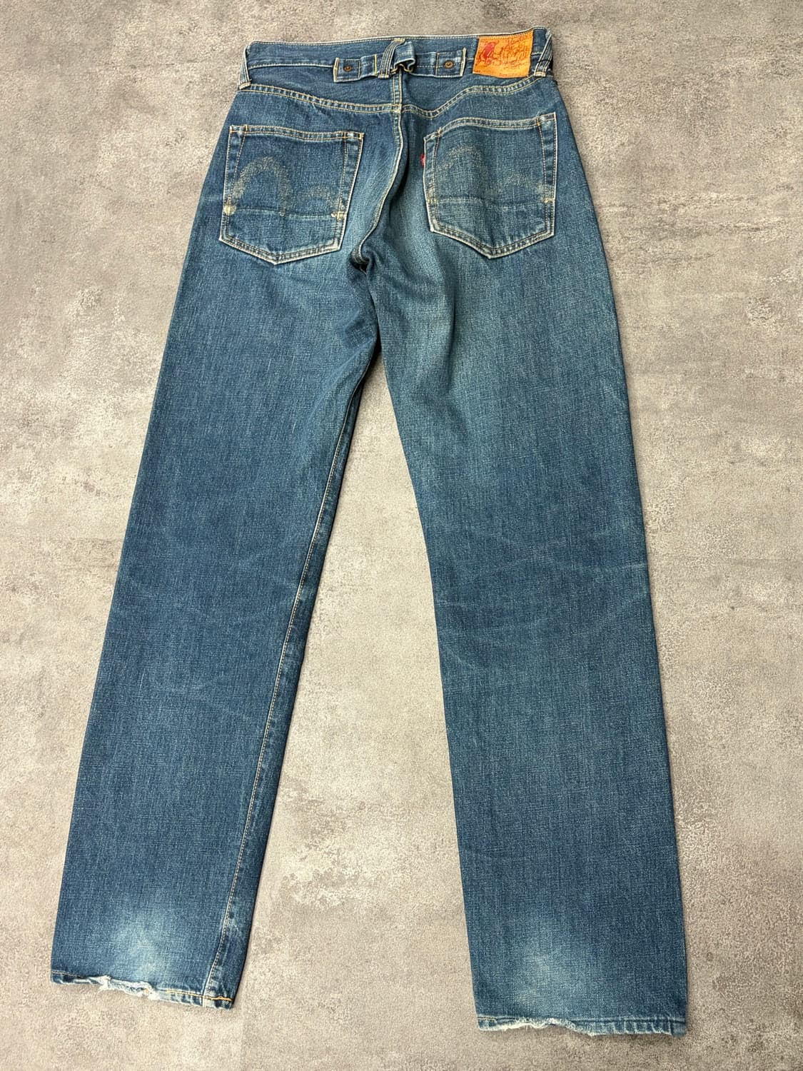 90s Evisu 초기형 evis 2504xx 신치백 셀비지 데님팬츠 상품이미지5
