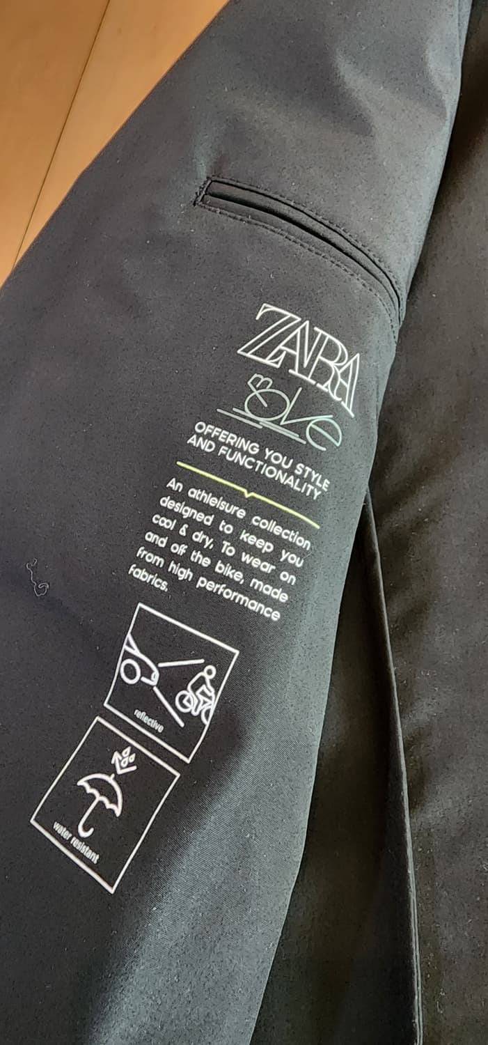 자라 블랙 방수 자켓 L(100~105) 상품이미지6