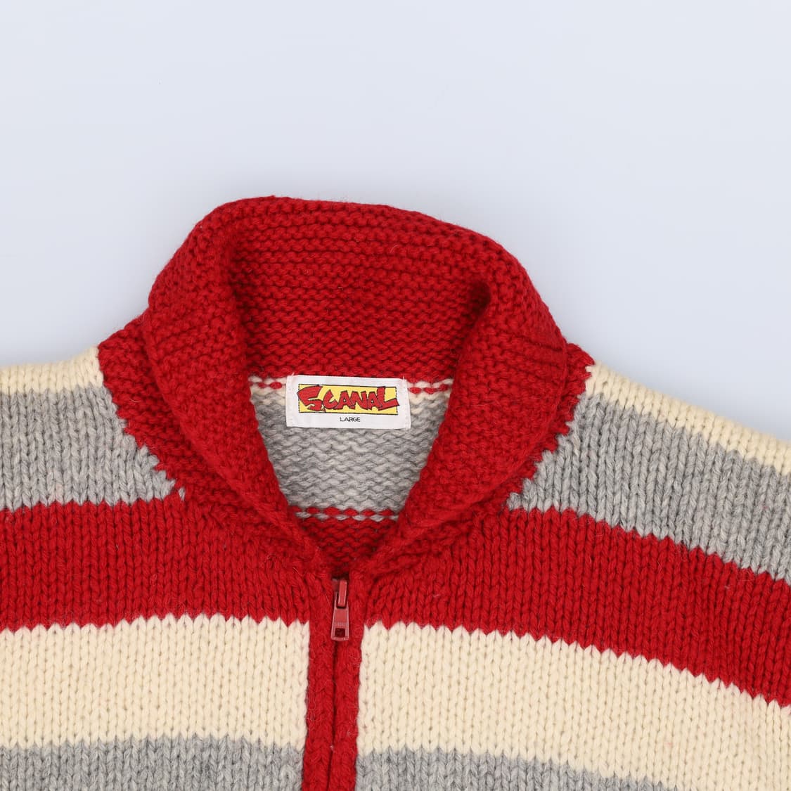 L 스캔들 스트라이프 니트집업 0219H1 상품이미지3