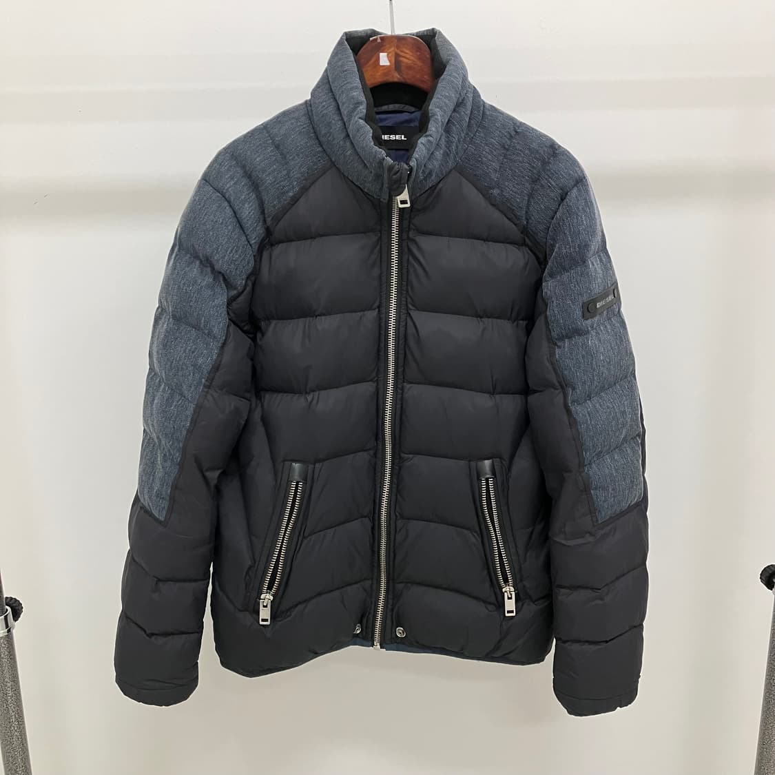 디젤 구스다운 데님 패널 패딩 L 상품이미지1