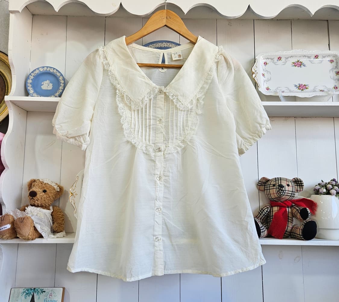 (ARROW) 레이스 빅카라 블라우스 상품이미지1