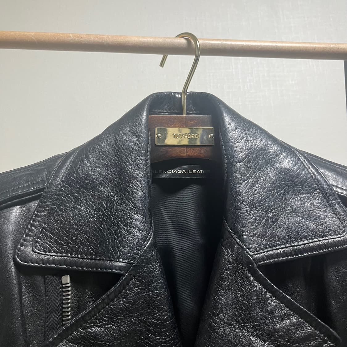 정품 36) 발렌시아가 양가죽 라이더 자켓 상품이미지3