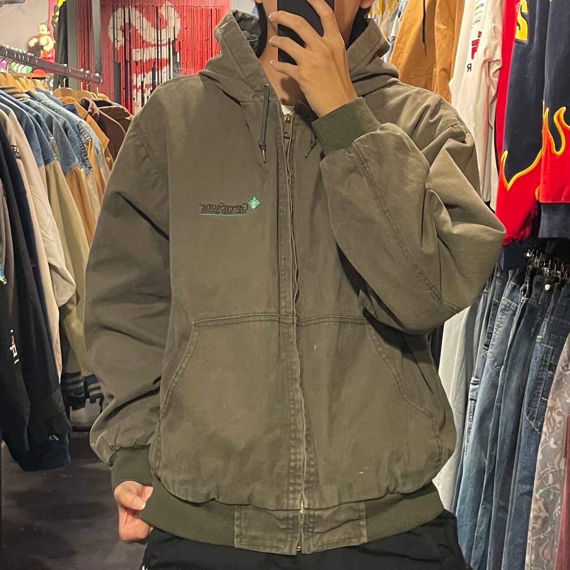 [IM] VTG 카키 후드 워크자켓 상품이미지2