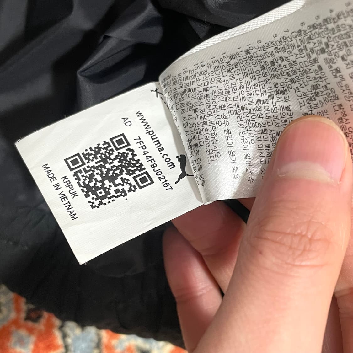 푸마 블랙 덕다운 패딩 점퍼 여성S 호칭160 상품이미지7