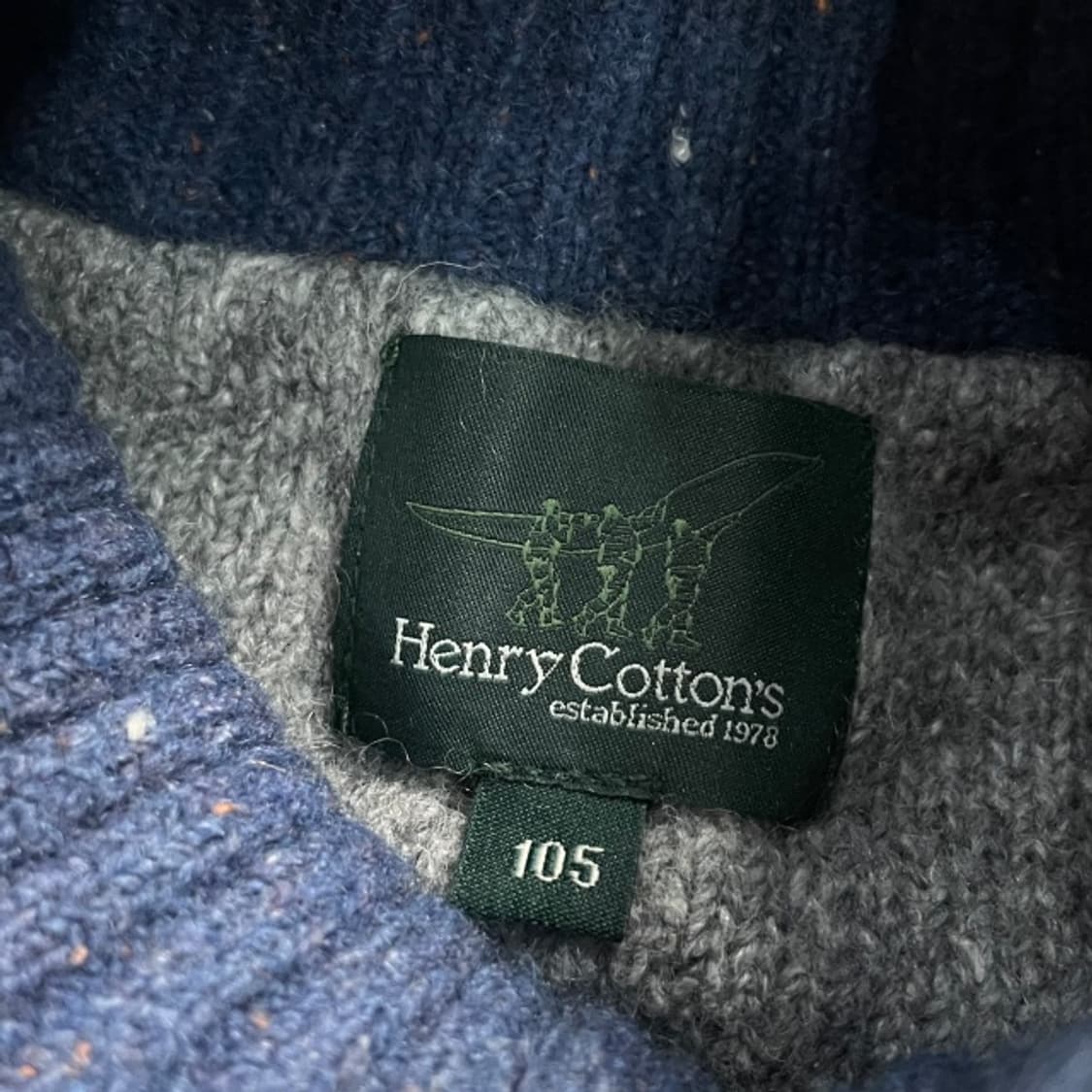 100 헨리코튼 니트집업  상품이미지3