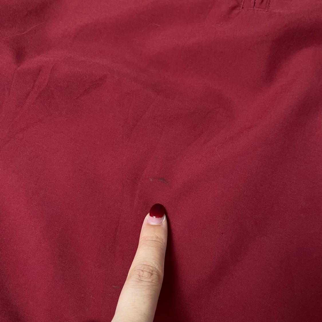 아디다스 레드 화이트라인 폴리 아노락 바람막이 자켓 L 상품이미지6