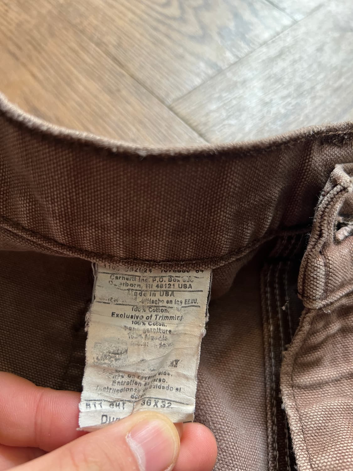 [36]칼하트 Made in USA 다크브라운 카펜터 워크 팬츠 상품이미지8