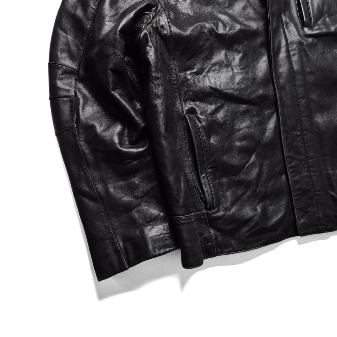 [M] Bernardo 양가죽 논카라 자켓 상품이미지4