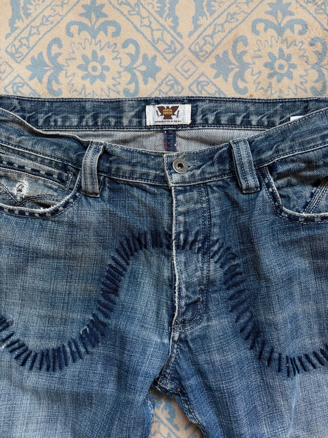 ann denim stitch detail jeans  상품이미지2