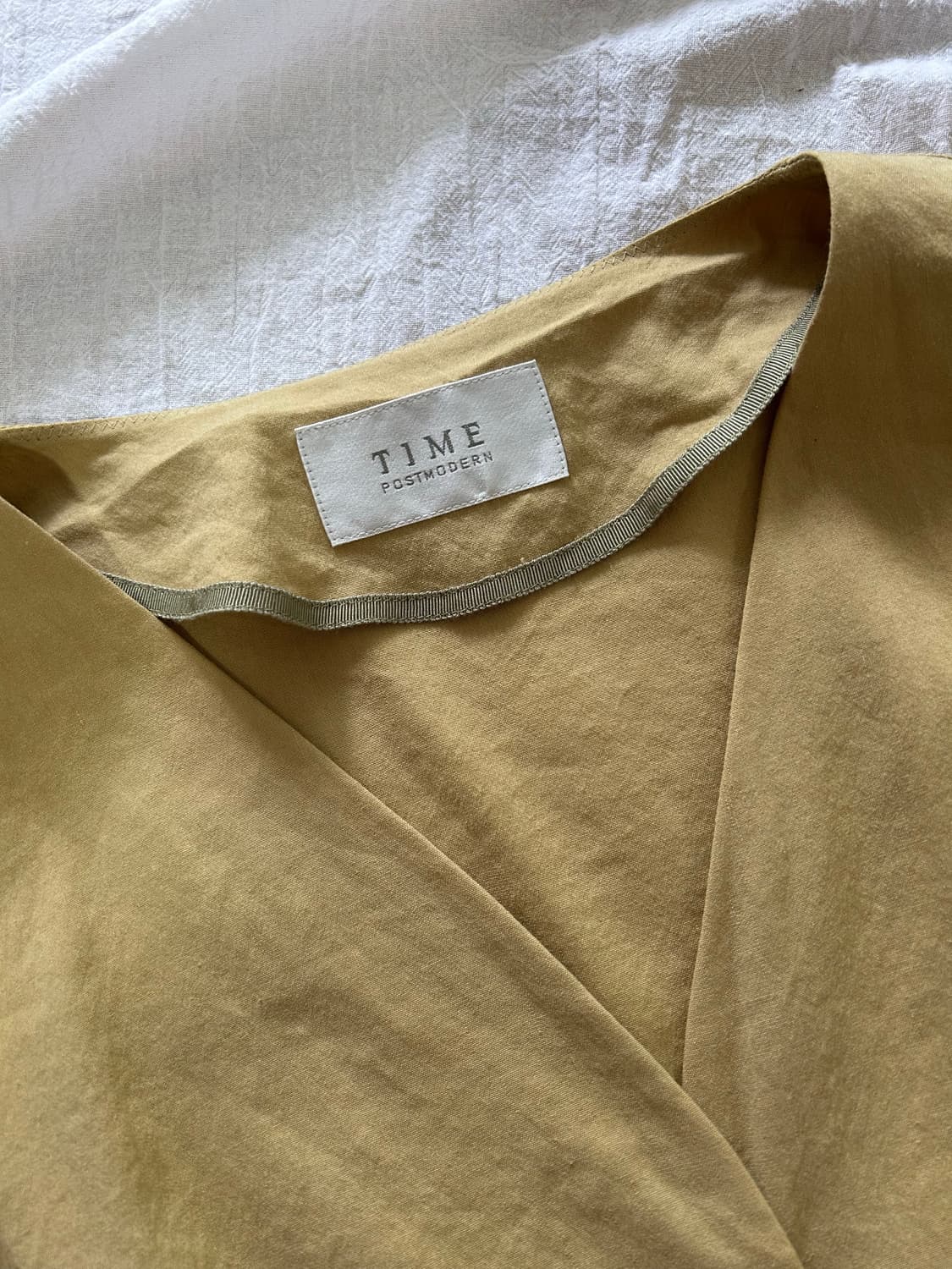 타임 단추 & 소매 리본 포인트 블라우스 셔츠 상품이미지2