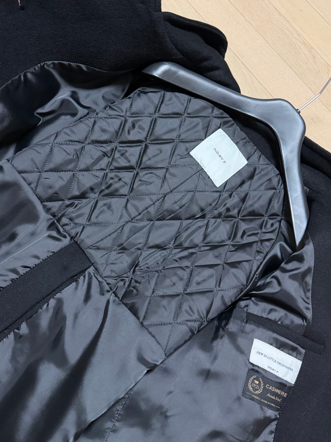 닐바이피 후디 크롭 코트 블랙 상품이미지7