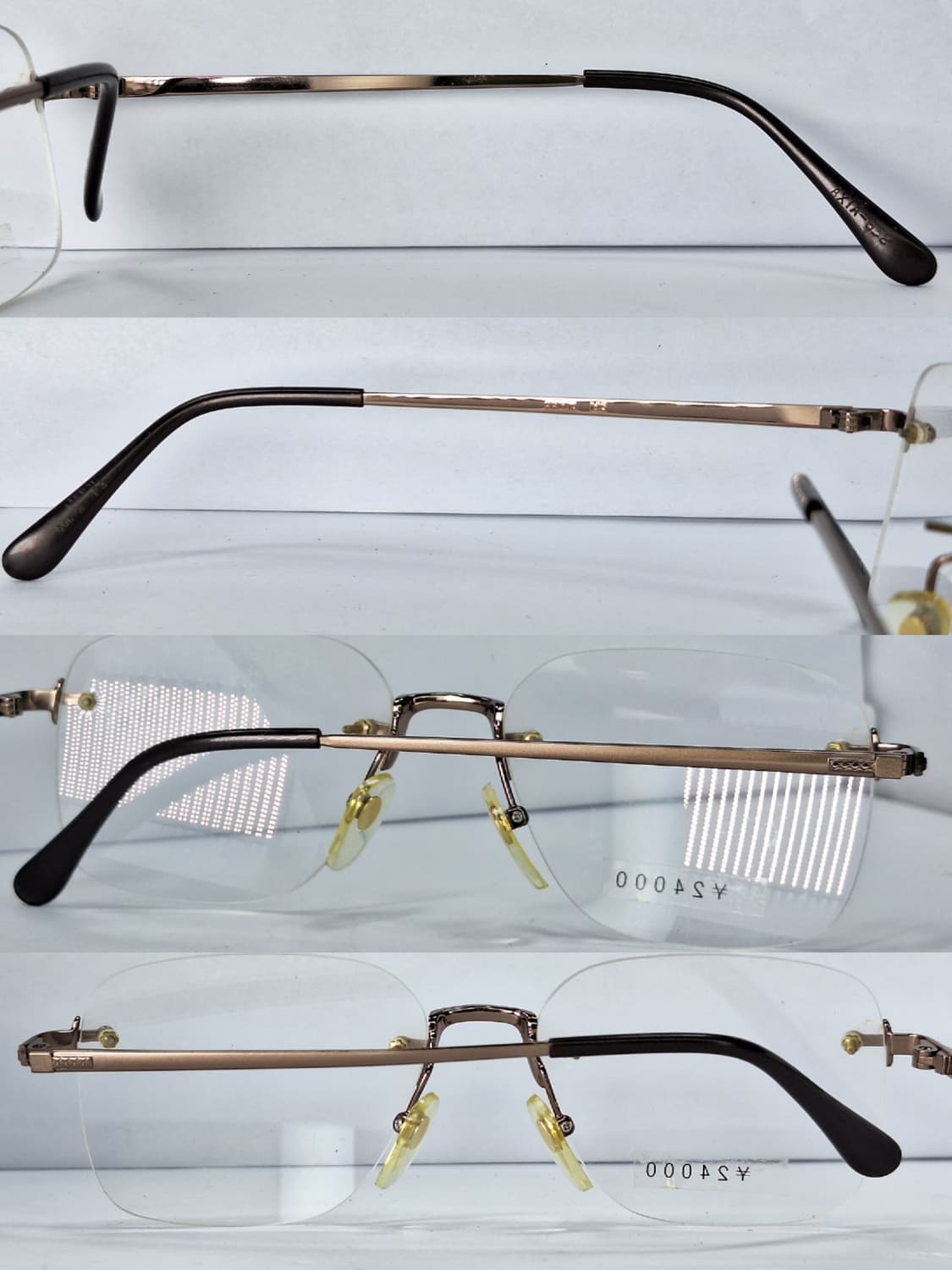 샤르망 Axia-658 엑시아 호야 협업 티타늄 무테 안경 안경테/빈티지 상품이미지8