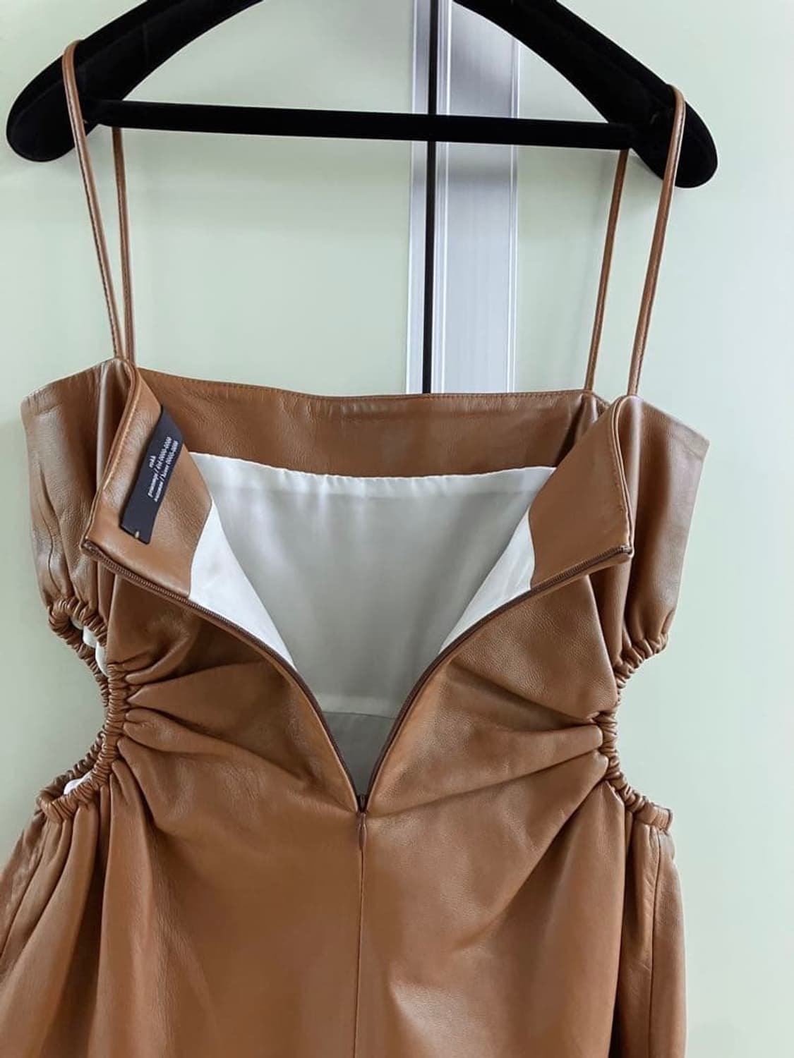 (새상품) rokh 레더 게더 탑  상품이미지4