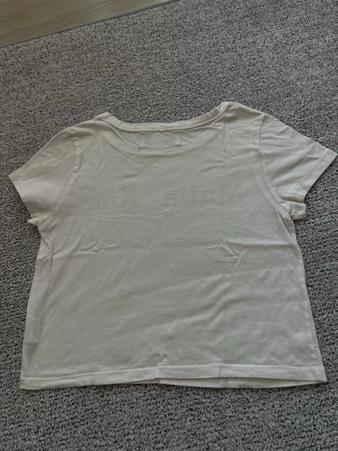 마뗑킴 로고 크롭 반팔 티셔츠 상품이미지5