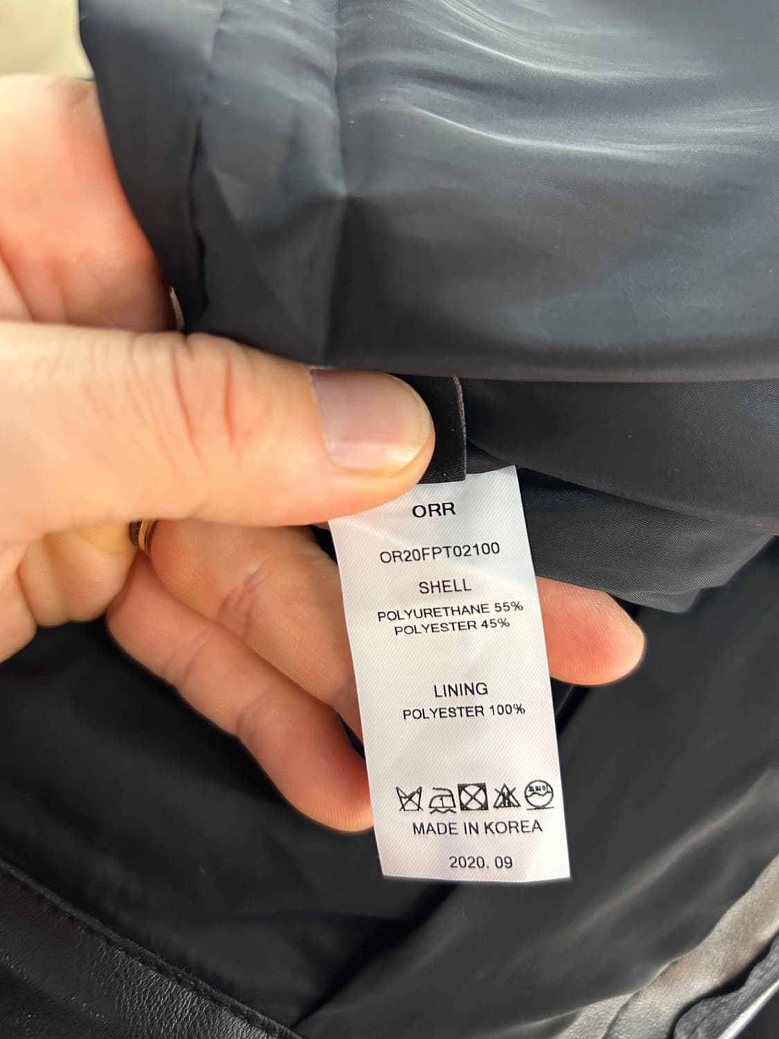 ORR 블랙 와이드 팬츠 상품이미지6