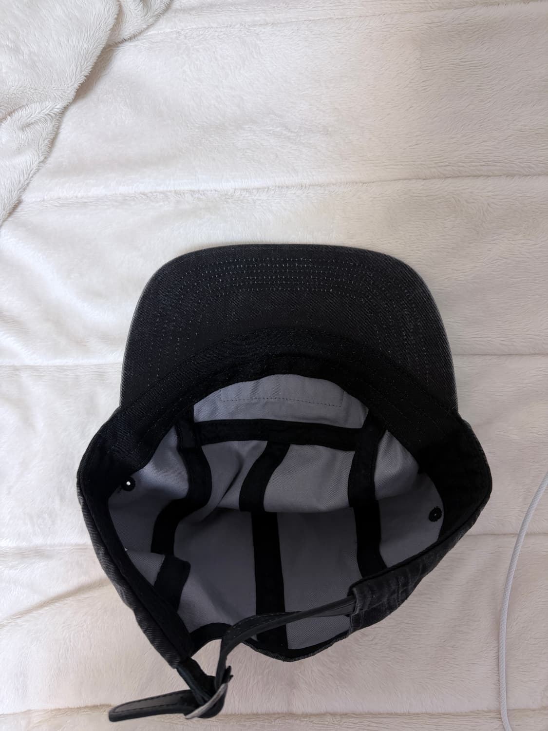 슈프림 워시드 치노 트윌 캠프캡 블랙 25ss 상품이미지2