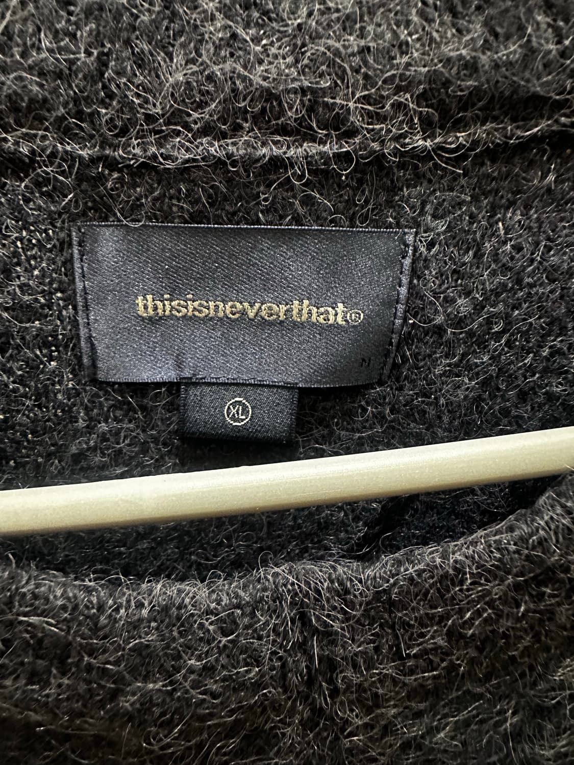 디스이즈네버댓 모헤어 아가일 니트 다크퍼플 XL 상품이미지2