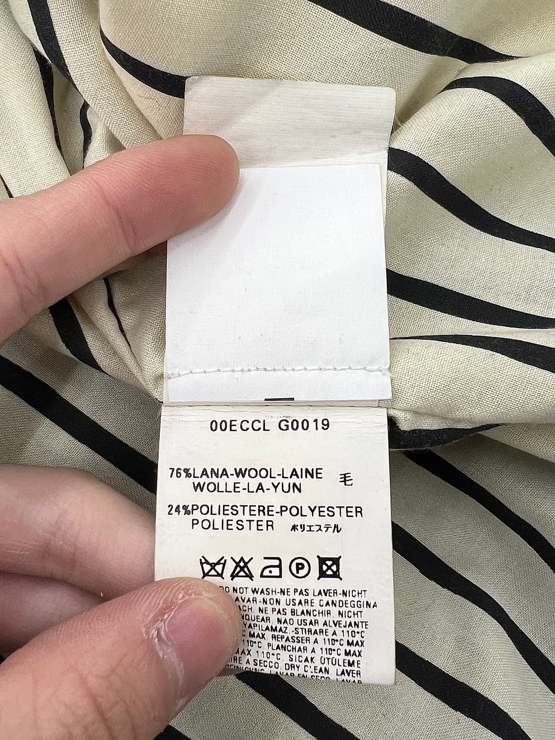 디젤 블랙 기믹 지퍼 울 블루종 자켓 상품이미지9