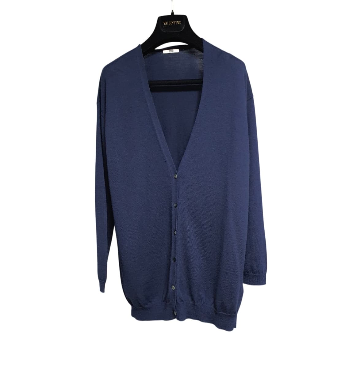 유니클로 울100 하프롱 가디건 L  55 반~66반 상품이미지1