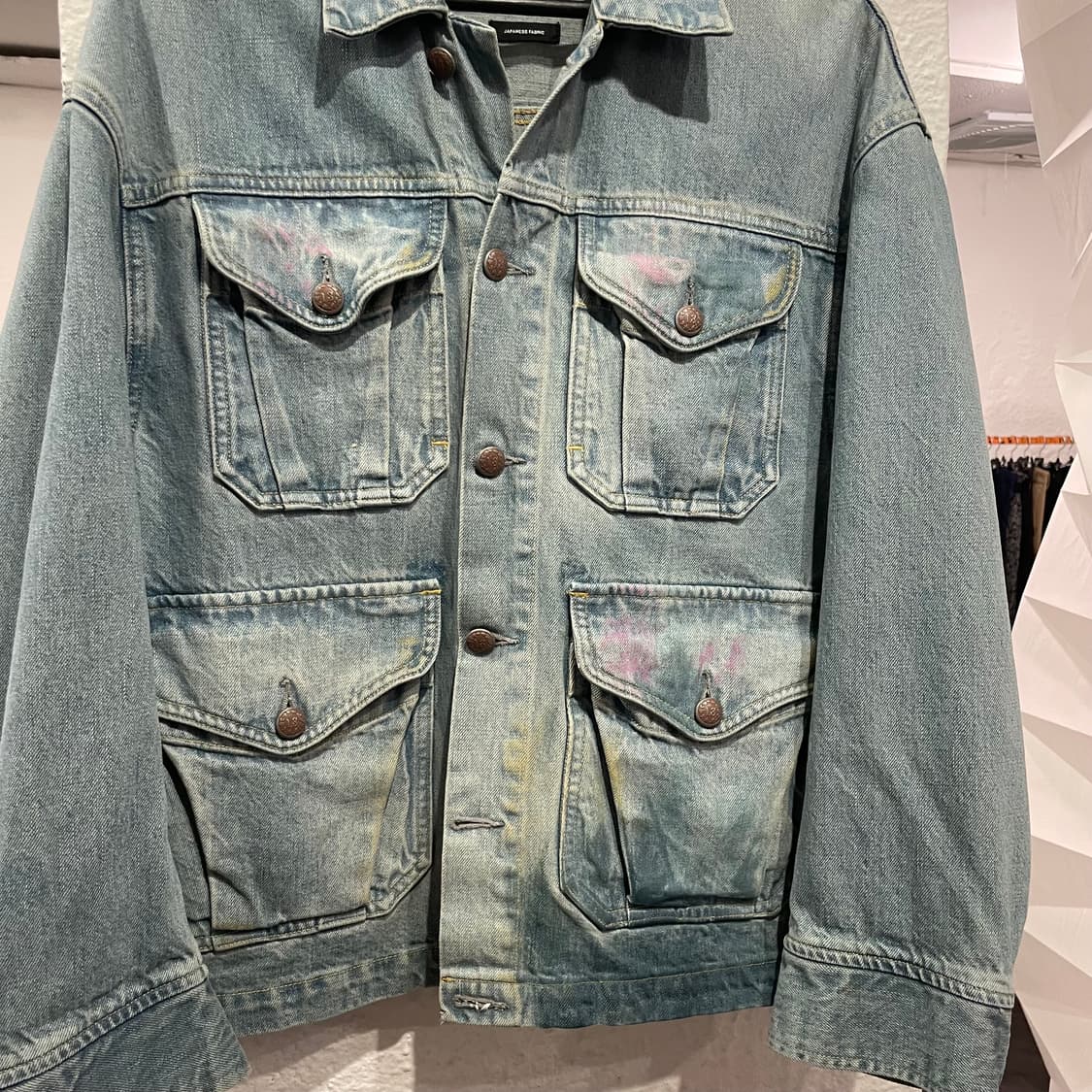 알썰틴 24aw 페인팅 데님자켓 상품이미지2