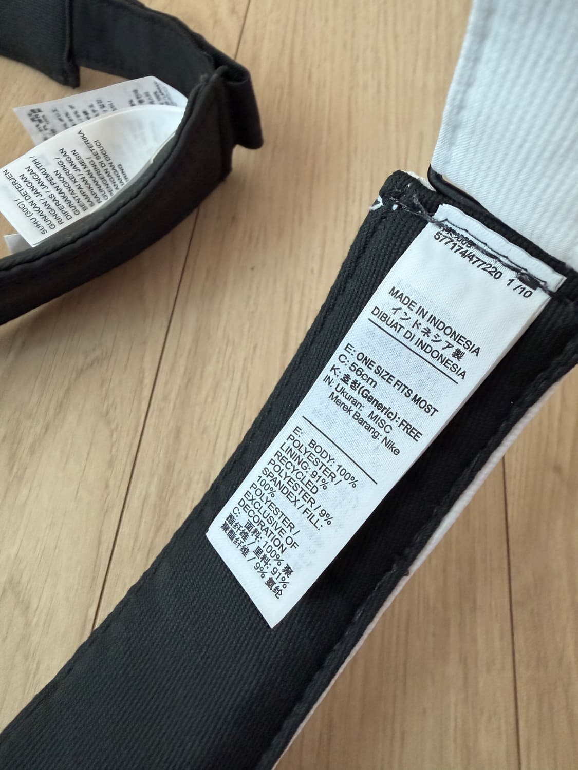 나이키 골프 스우시 선캡 선바이저 모자 화이트,블랙 상품이미지6