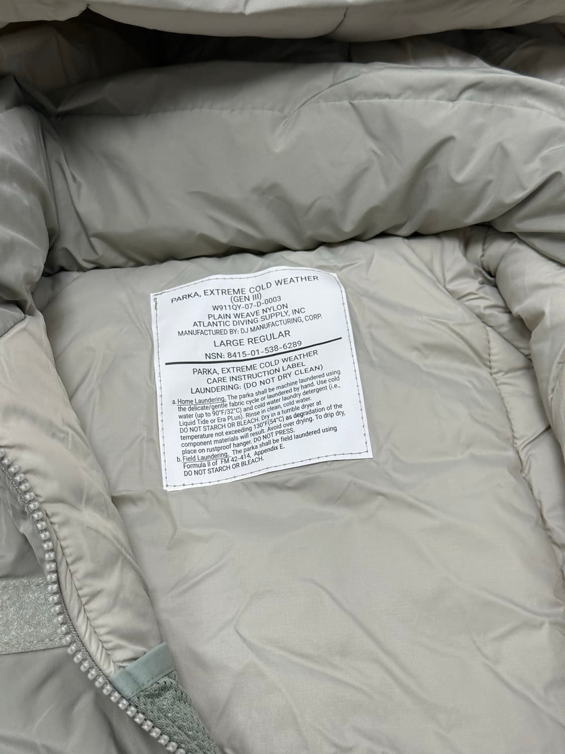 미군 ecwcs 젠3 레벨7 파카 /L-R 상품이미지2