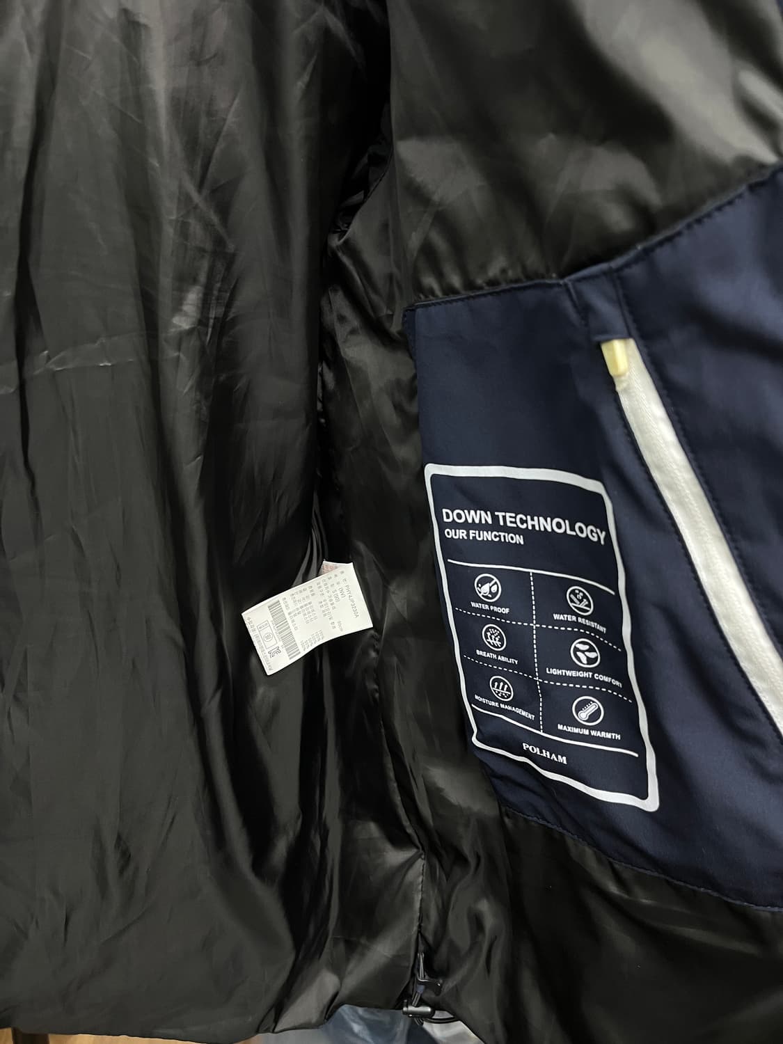 POLHAM 폴햄 네이비 패딩 점퍼 상품이미지5