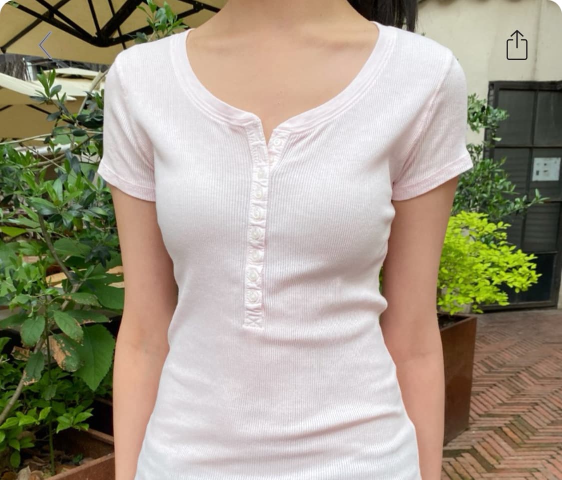 브랜디멜빌 페일핑크 젤리 반팔 티셔츠 새상품 상품이미지1