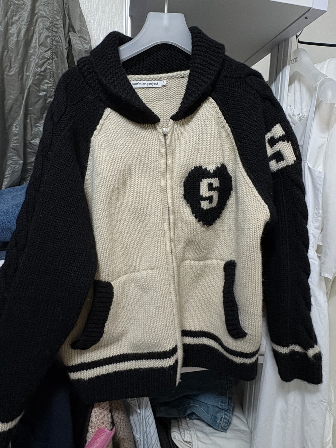썬번프로젝트 니트집업 가디건 상품이미지4