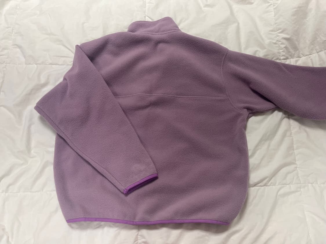 엔조블루스 레트로 스냅 플리스 아노락 Lavender 상품이미지2