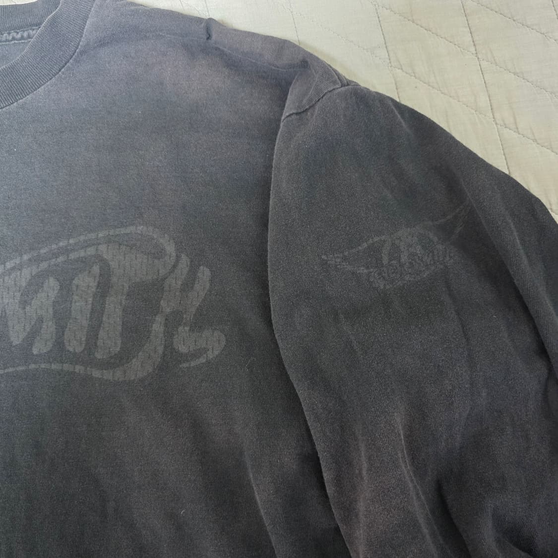 [OS] 00s 빈티지 에어로스미스 밴드티 롱슬리브 트래쉬드 상품이미지3