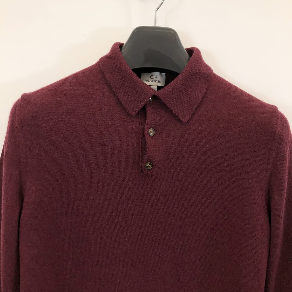 ck 캘빈클라인 이태리 메리노울 니트카라티 여성 L 상품이미지3