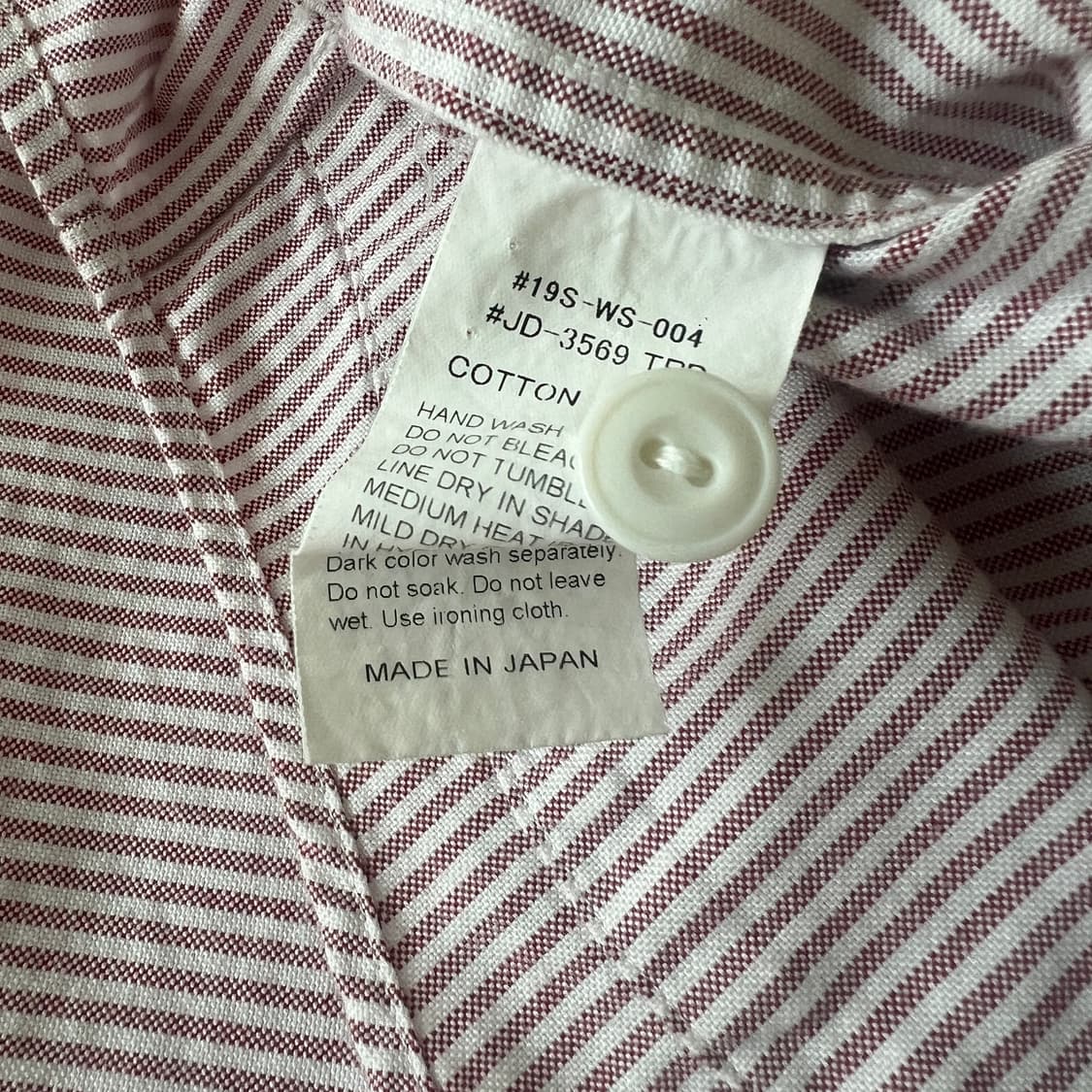 Danton 퍼플 스트라이프 체크 반팔 셔츠 상품이미지4