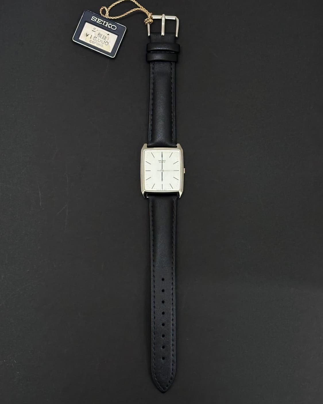 세이코 실버 탱크 쿼츠 시계 상품이미지3