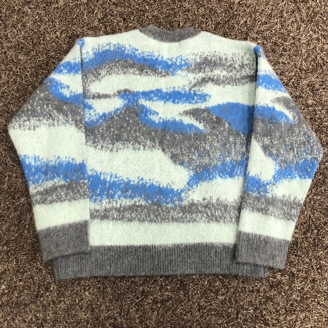 라이풀 울 물결 패턴 니트 상품이미지4