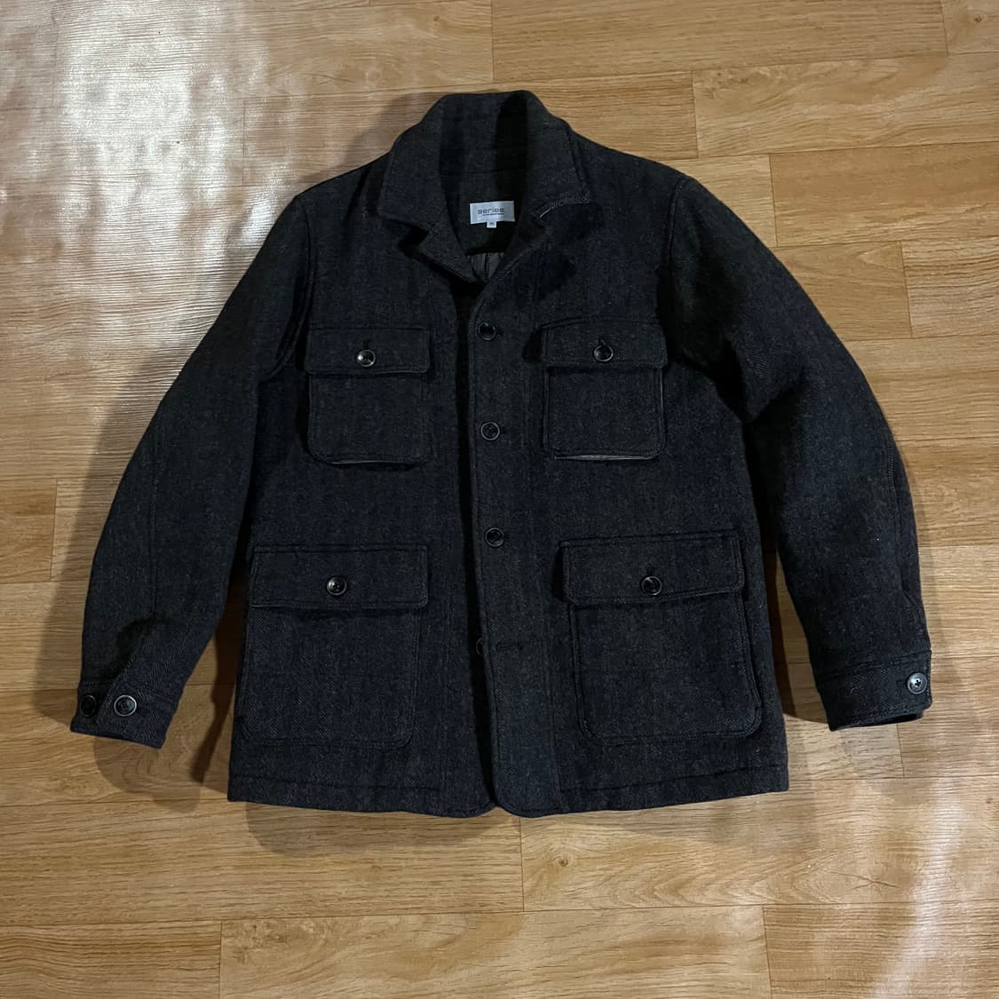 [100] 시리즈 헤링본 헌팅자켓 상품이미지1