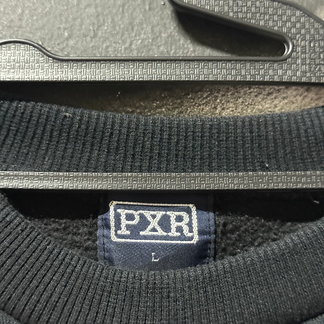 PXR 멀티 프린팅 펑크 스타일 스웻 셔츠 블랙 상품이미지4