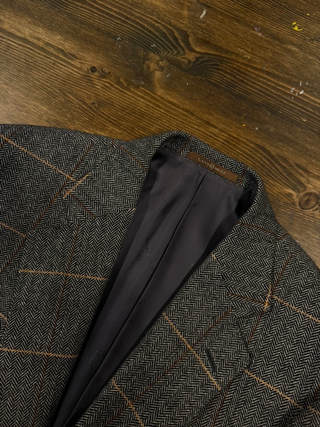 란스미어 캐시미어 자켓 남성105 상품이미지7