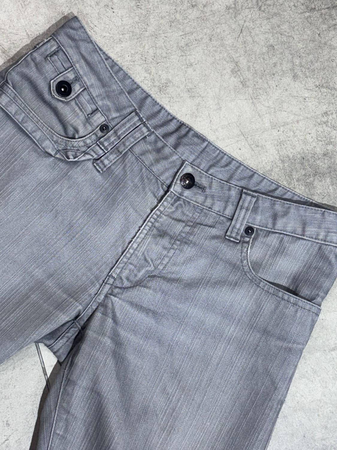 Katharine Hamnett 그레이 워싱 팬츠 바지 상품이미지3