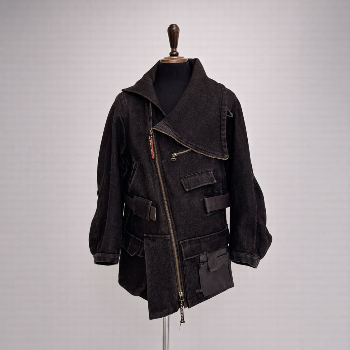 Marithé François Girbaud 언밸런스 집업 울 자켓 상품이미지1