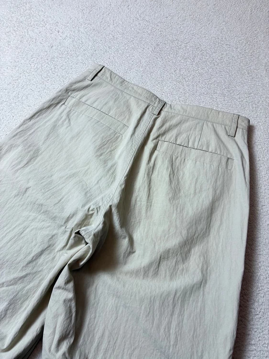 세터 원턱 퍼티그 나일론 와이드 팬츠 PN8014 상품이미지5