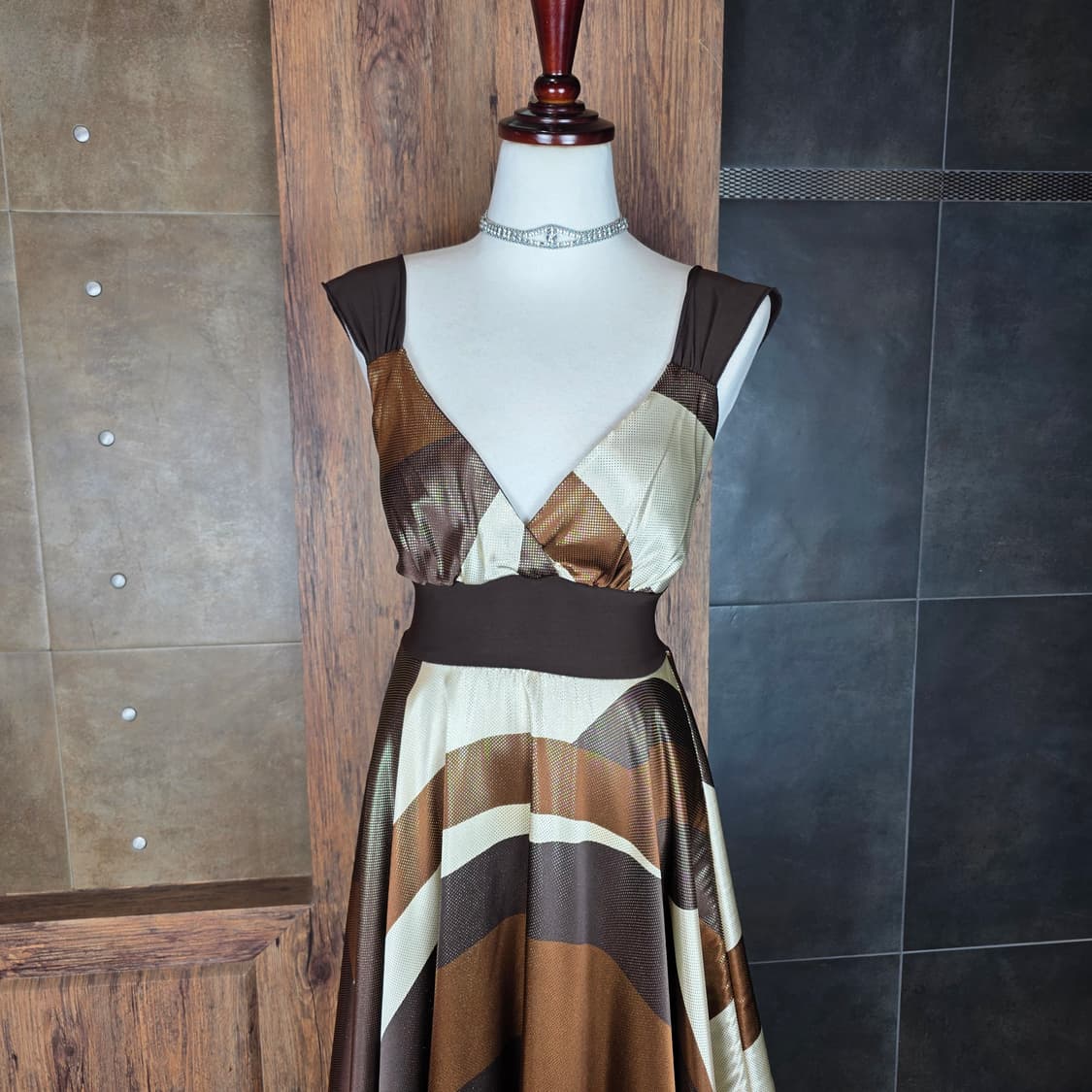 USA 아트프린트 드레스 상품이미지2