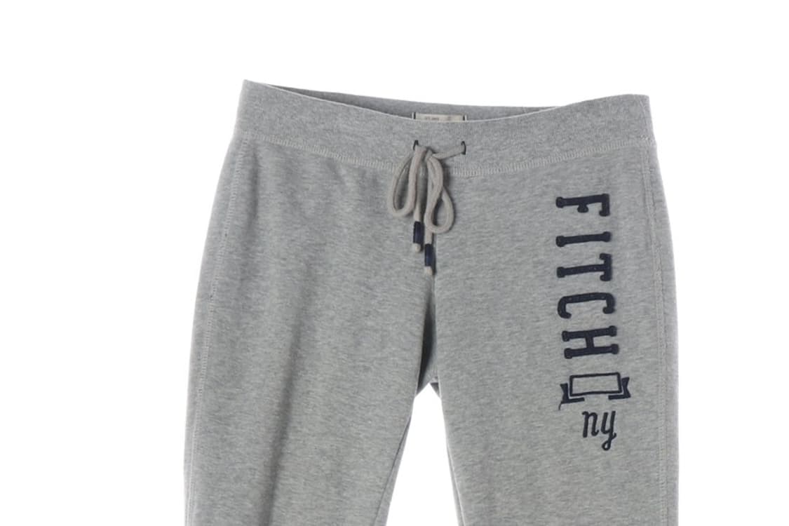 아베크롬비 앤 피치 스펠아웃 로고 그레이 스웻팬츠 S 상품이미지3