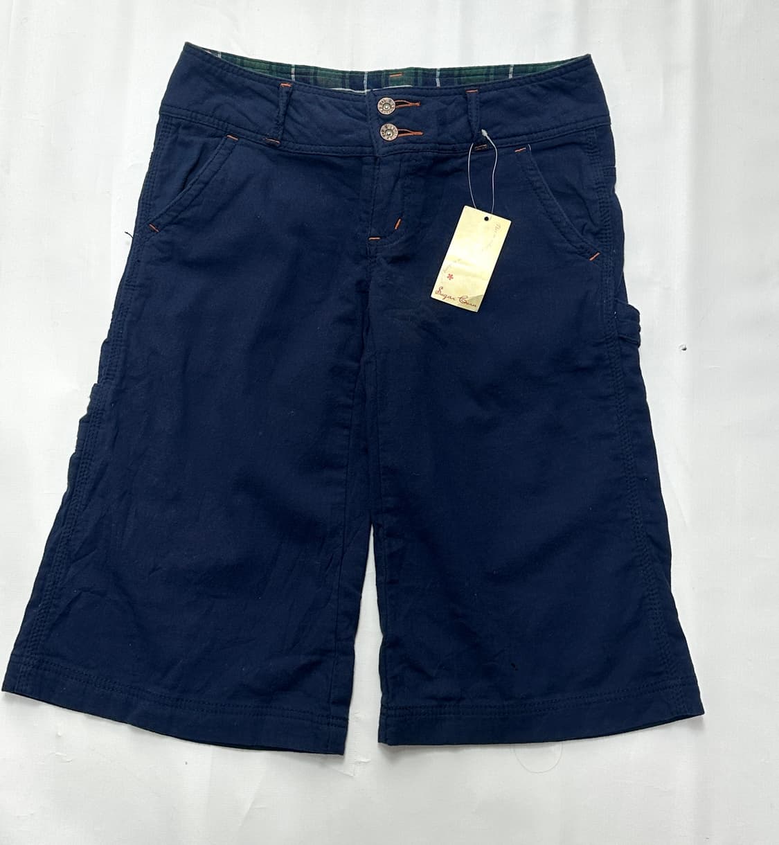 재팬 빈티지 5부 버뮤다 네이비 팬츠 백포인트 아메카지  상품이미지2