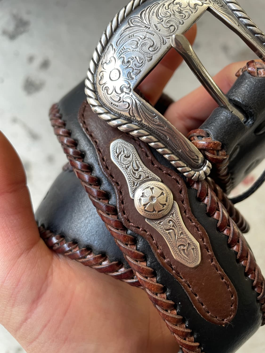 00s Nocona Studded Western Belt 상품이미지4